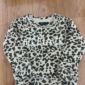 Brunette The Label Beige and Brown Leopard Toddler Top